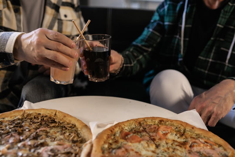 Warm and inviting interior of Pizza luce restaurant in Duluth