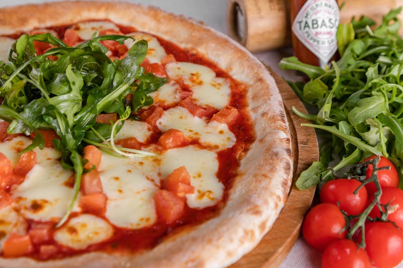 Spicy Diavola pizza with salami and chili